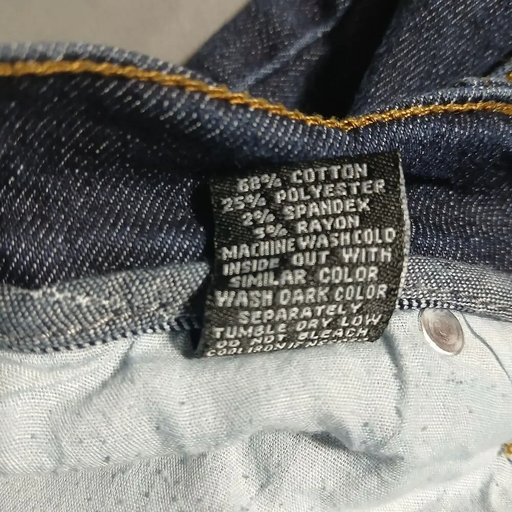 Southpole Men 36x32 Jeans Dark Wash Stretch Indigo Blue Selvedge Denim Skate Y2K - Picture 8 of 14